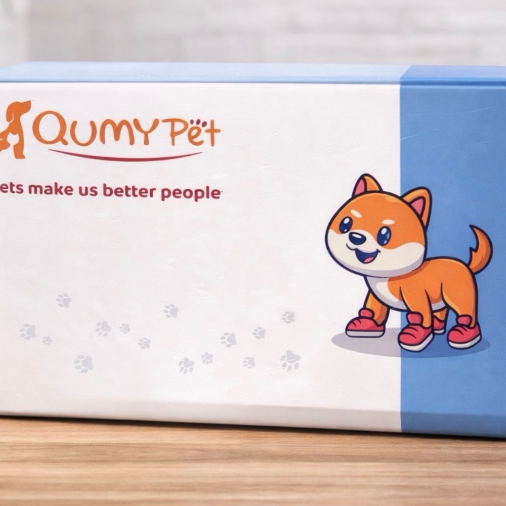 Qumy Pet Dog Shoes Box